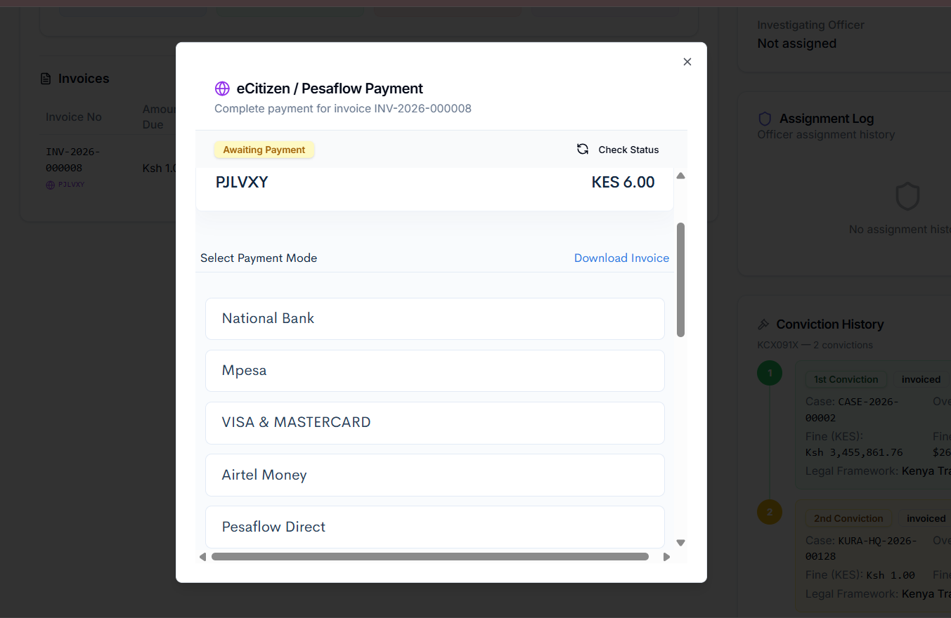 eCitizen / M-PESA
